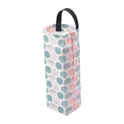 Kitchen Garbage Bag Holder Wall Hanging – Large Canvas Waste Bag Container Storage Dispenser