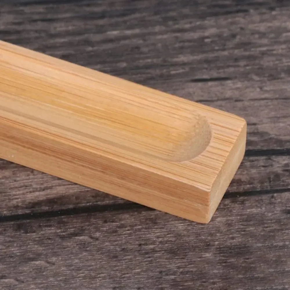 ZenWood Bamboo Incense Holder | Minimalist Ash Catcher for Aromatherapy & Yoga