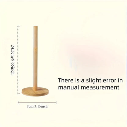 Nordic plock Eco-Wood Paper Towel Holder - Sustainable Beechwood Kitchen Stand - Minimalist Design