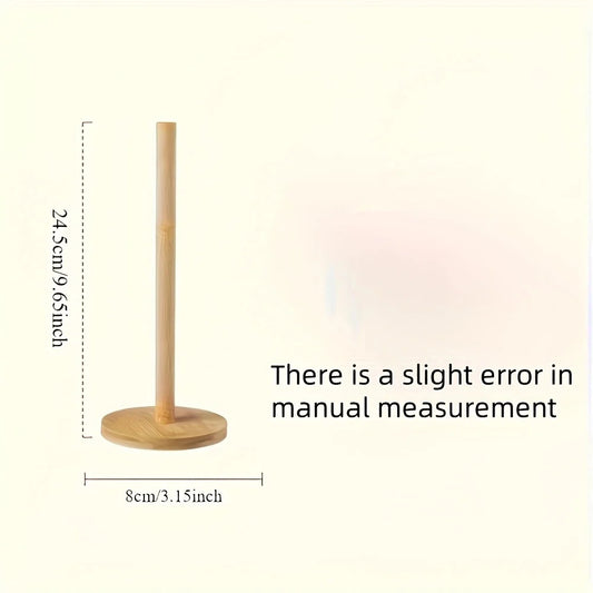 Nordic plock Eco-Wood Paper Towel Holder - Sustainable Beechwood Kitchen Stand - Minimalist Design