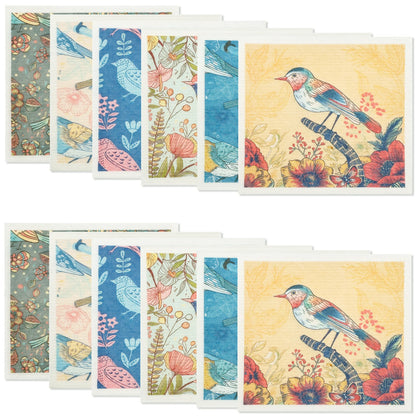 6/12 PCS Swedish Dishcloths – Super Absorbent Kitchen Dish Towels & Rags, Soft Non-Woven Cleaning Cloths for Washing Dishes, Counters & Home Use