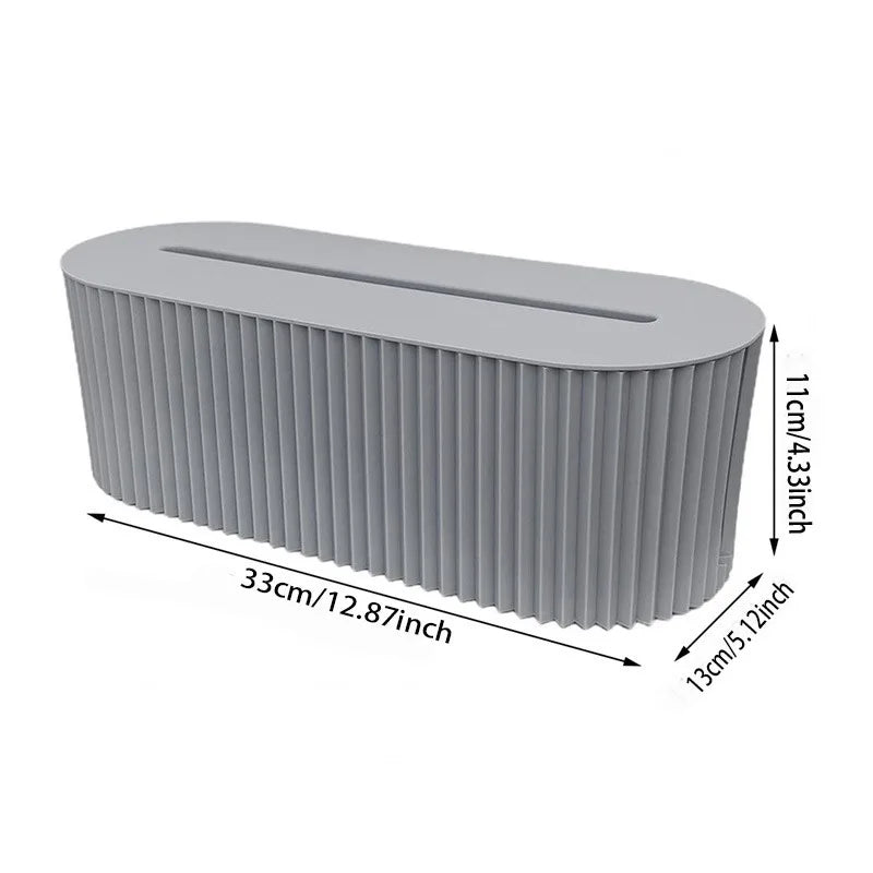 Nordic Plug Board Storage Box – Cable & Wire Organizer Case, Socket Holder, Desktop WiFi Router Shelf, Data Line & Power Cord Management