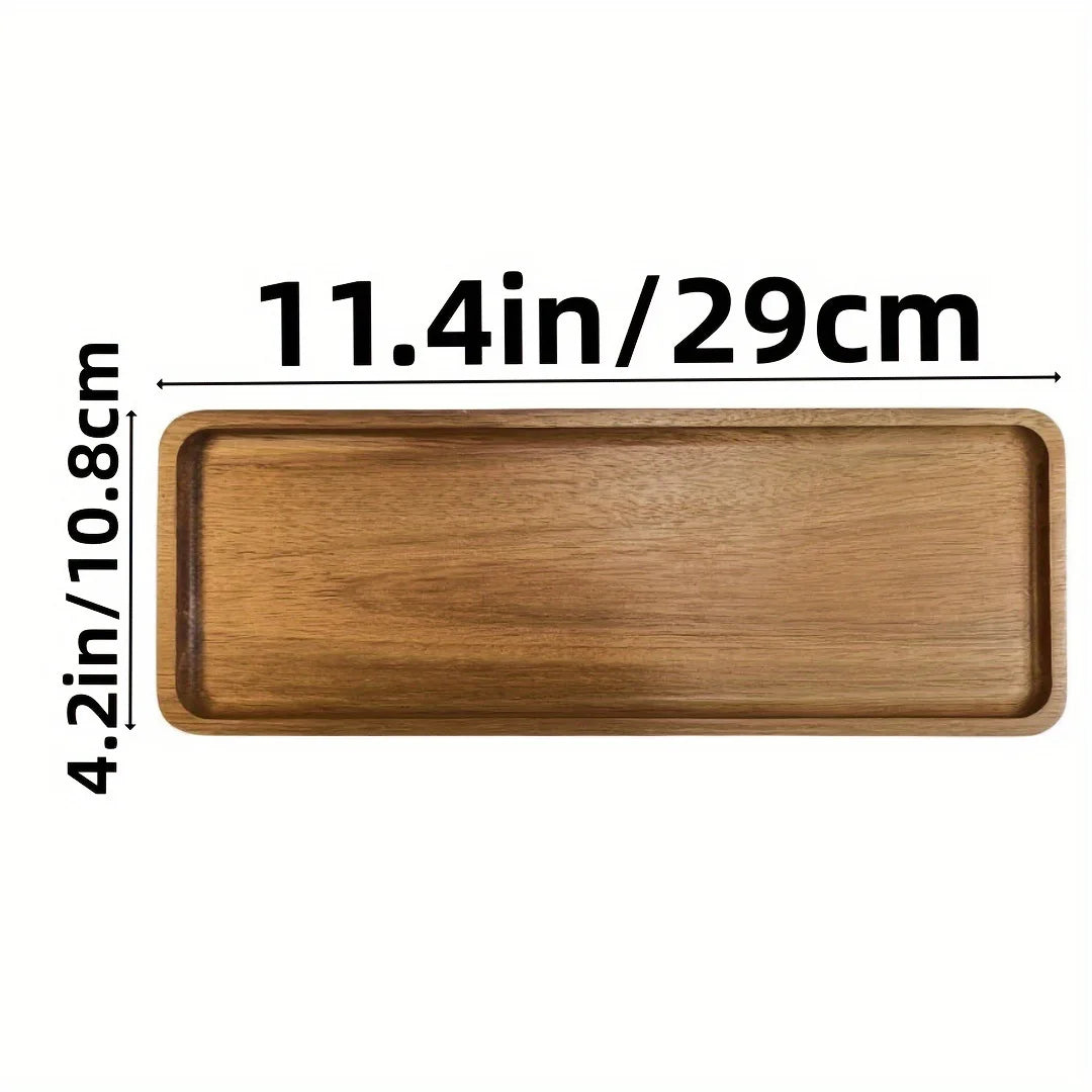 Japanese Solid Wood Fruit Plate – Handmade Wooden Snack Tray, Multi-Size Serving Platter, Rustic Natural Wood Dish for Fruits, Bread & Desserts – Wholesale & Bulk