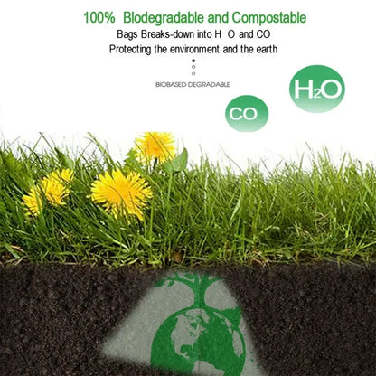50pcs 6/8/10L Trash Bags Biodegradable, Compostable Garbage Bags for Household and  Kitchen