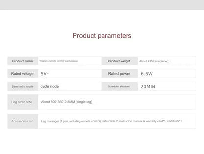 Smart Electric Heated Leg Guards (2-Pack) - Professional Joint Heat Compress Foot Massager with Remote Control, 3 Vibration Modes, Auto Shut-Off for Men & Women Pain Relief