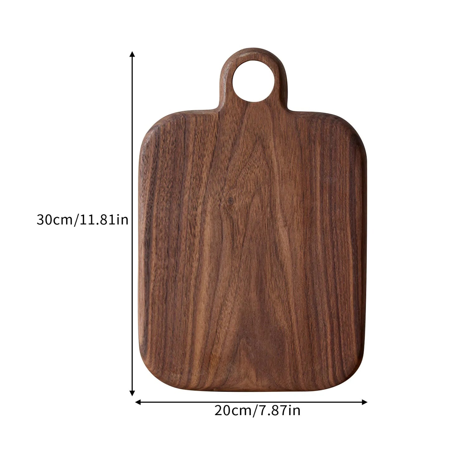 Nordic Creative Acacia Wood Charcuterie Board - Geometric Serving Platter with Handle for Cheese, Pizza & Photo Props
