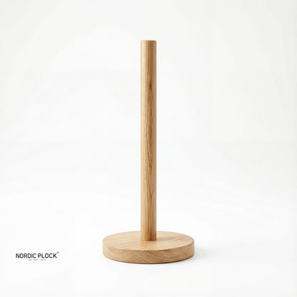 Nordic plock Eco-Wood Paper Towel Holder - Sustainable Beechwood Kitchen Stand - Minimalist Design