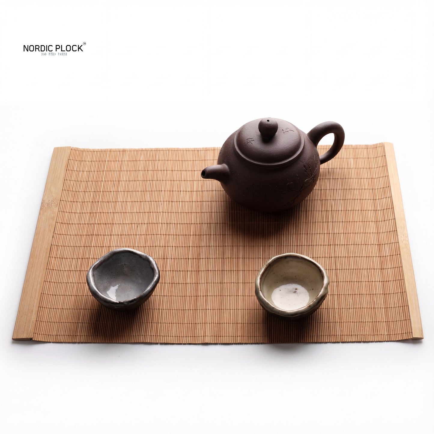 Bamboo Gongfu Tea Mat - Natural Heat-Resistant Table Runner for Zen Tea Ceremony & Nordic Decor (Size 40*30cm )