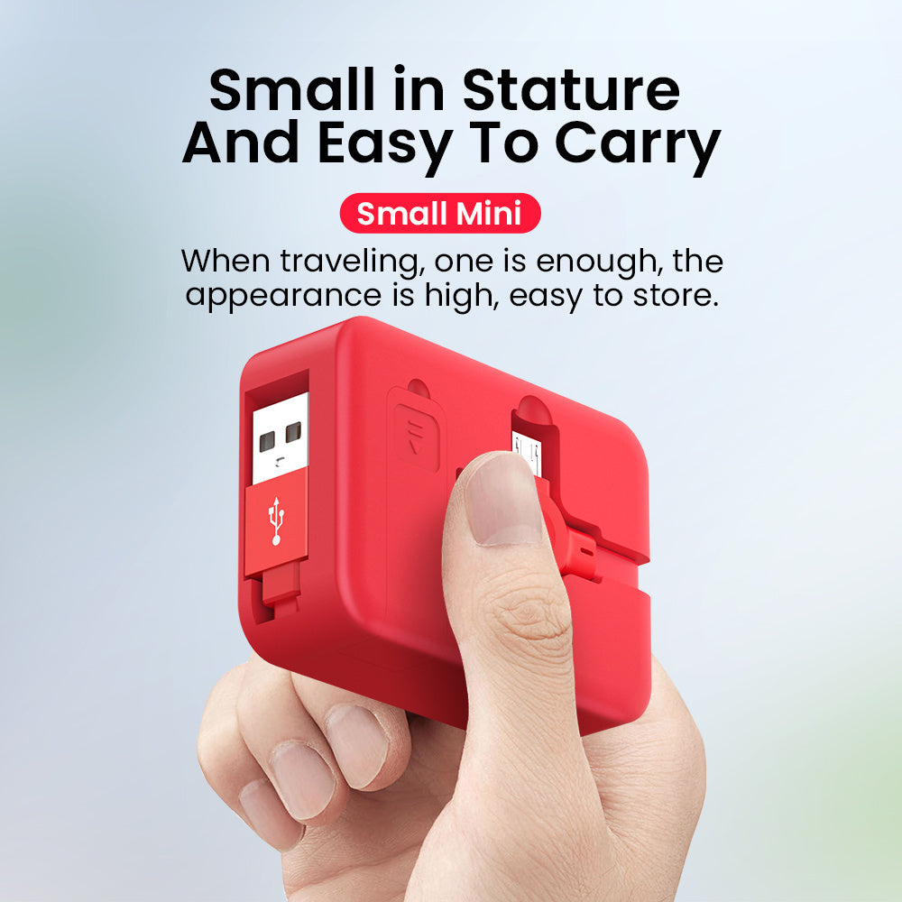 Kreativ 4-i-1 utdragbar USB-laddningskabel med telefonstativ