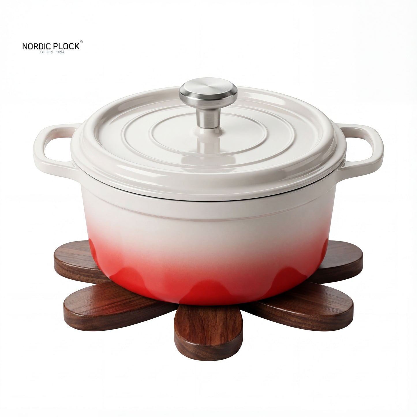 Creative  Foldable Walnut Heat Resistant Mats | Wooden Tree Trivet Set