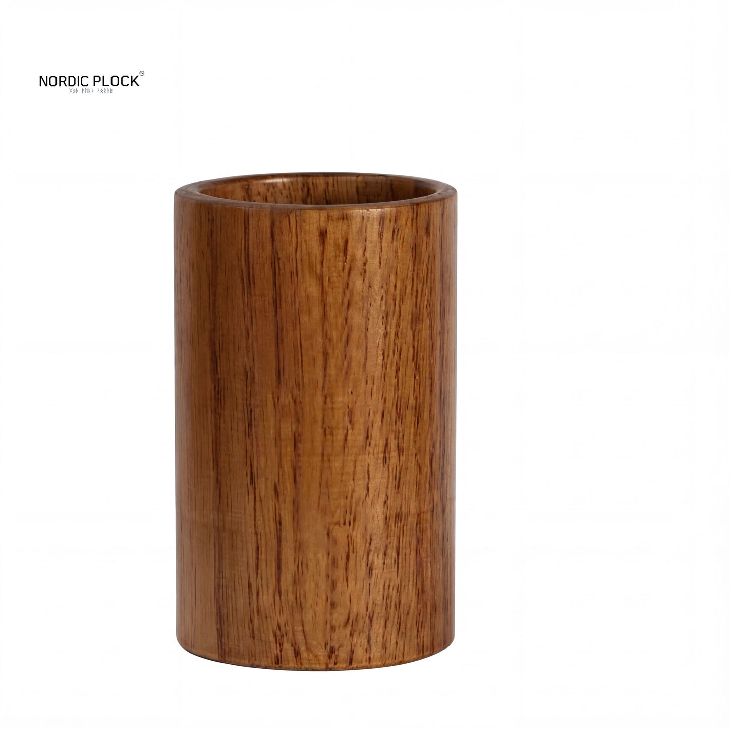 NordicEco Bamboo Utensil Holder | Sustainable Kitchen Organizer & Cutlery Cylinder