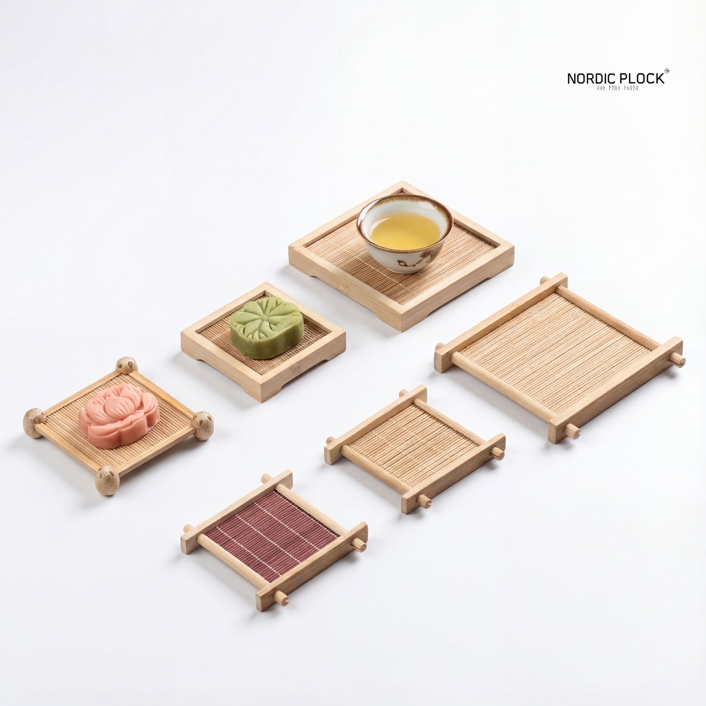 Handcrafted Bamboo Tea Coaster - Zen Gongfu Cup Mat & Tray